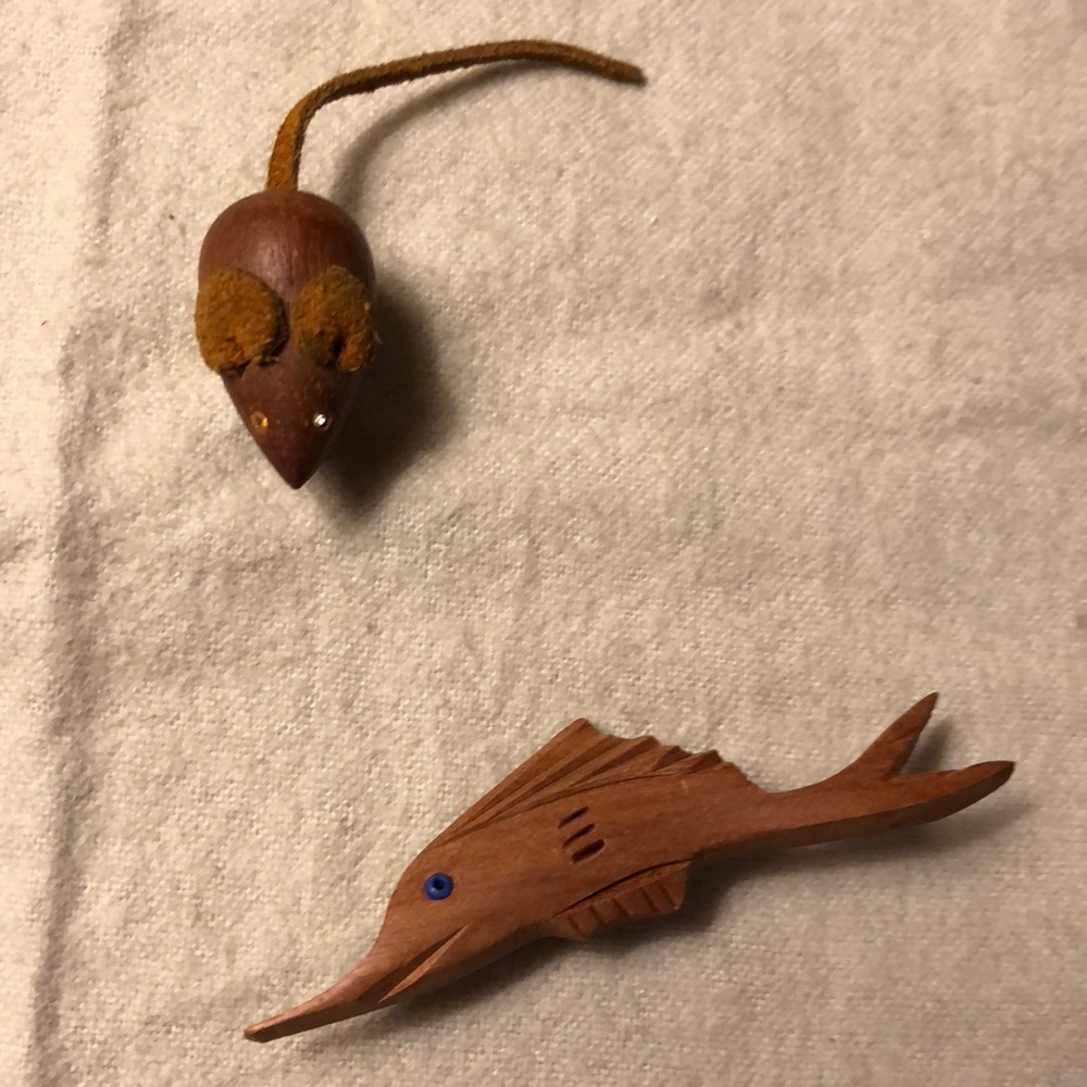 Vintage wood pins